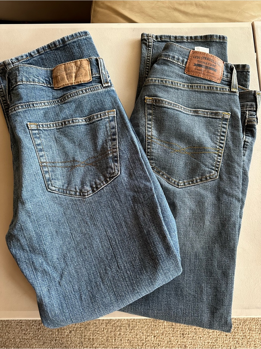 Levi's Strauss Signature Men's Denim Straight Jeans in Blue 31x30